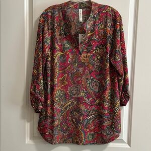 Dear Scarlett Multicolor Paisley Blouse